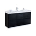 KubeBath | Bliss 60" Single Sink Black Free Standing Modern Bathroom Vanity KubeBath - Vanities KubeBath   