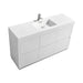 KubeBath | Bliss 60" Single Sink High Gloss White Free Standing Modern Bathroom Vanity KubeBath - Vanities KubeBath   