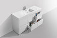 KubeBath | Bliss 60" Single Sink High Gloss White Free Standing Modern Bathroom Vanity KubeBath - Vanities KubeBath   