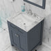 Alya Bath | Norwalk 24" Vanity in Gray with Carrera Marble Top (Free Standing) Alya Bath - Vanities Alya Bath   