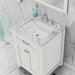 Alya Bath | Norwalk 24" Vanity White with Carrera Marble Top (Free Standing) Alya Bath - Vanities Alya Bath   