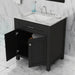 Alya Bath | Norwalk 30" Vanity Espresso with Carrera Marble Top (Free Standing) Alya Bath - Vanities Alya Bath   