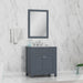 Alya Bath | Norwalk 30" Vanity in Gray with Carrera Marble Top (Free Standing) Alya Bath - Vanities Alya Bath   