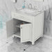 Alya Bath | Norwalk 30" Vanity White with Carrera Marble Top (Free Standing) Alya Bath - Vanities Alya Bath   