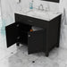 Alya Bath | Norwalk 36" Vanity Espresso with Carrera Marble Top (Free Standing) Alya Bath - Vanities Alya Bath   