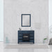 Alya Bath | Norwalk 42" Vanity Blue with Carrera Marble Top (Free Standing) Alya Bath - Vanities Alya Bath   