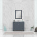 Alya Bath | Norwalk 42" Vanity in Gray with Carrera Marble Top (Free Standing) Alya Bath - Vanities Alya Bath   