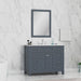 Alya Bath | Norwalk 42" Vanity in Gray with Carrera Marble Top (Free Standing) Alya Bath - Vanities Alya Bath   