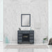 Alya Bath | Norwalk 42" Vanity in Gray with Carrera Marble Top (Free Standing) Alya Bath - Vanities Alya Bath   