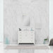 Alya Bath | Norwalk 42" Vanity White with Carrera Marble Top (Free Standing) Alya Bath - Vanities Alya Bath   