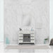 Alya Bath | Norwalk 42" Vanity White with Carrera Marble Top (Free Standing) Alya Bath - Vanities Alya Bath   