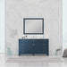 Alya Bath | Norwalk 60" Single Vanity Blue with Carrera Marble Top (Free Standing) Alya Bath - Vanities Alya Bath   