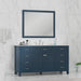 Alya Bath | Norwalk 60" Single Vanity Blue with Carrera Marble Top (Free Standing) Alya Bath - Vanities Alya Bath   