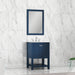 Alya Bath | Wilmington 24" Vanity Blue with Carrera Marble Top (Free Standing) Alya Bath - Vanities Alya Bath   