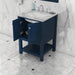 Alya Bath | Wilmington 24" Vanity Blue with Carrera Marble Top (Free Standing) Alya Bath - Vanities Alya Bath   