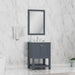 Alya Bath | Wilmington 24" Vanity Gray with Carrera Marble Top (Free Standing) Alya Bath - Vanities Alya Bath   