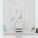 Alya Bath | Wilmington 24" Vanity White with Carrera Marble Top (Free Standing) Alya Bath - Vanities Alya Bath   