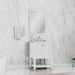 Alya Bath | Wilmington 24" Vanity White with Carrera Marble Top (Free Standing) Alya Bath - Vanities Alya Bath   