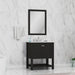 Alya Bath | Wilmington 30" Vanity Espresso with Carrera Marble Top (Free Standing) Alya Bath - Vanities Alya Bath   