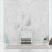 Alya Bath | Wilmington 30" Vanity White with Carrera Marble Top (Free Standing) Alya Bath - Vanities Alya Bath   