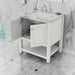 Alya Bath | Wilmington 30" Vanity White with Carrera Marble Top (Free Standing) Alya Bath - Vanities Alya Bath   