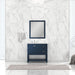 Alya Bath | Wilmington 36" Vanity Blue with Carrera Marble Top (Free Standing) Alya Bath - Vanities Alya Bath   