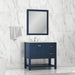 Alya Bath | Wilmington 36" Vanity Blue with Carrera Marble Top (Free Standing) Alya Bath - Vanities Alya Bath   