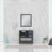 Alya Bath | Wilmington 36" Vanity Gray with Carrera Marble Top (Free Standing) Alya Bath - Vanities Alya Bath   