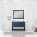 Alya Bath | Wilmington 48" Vanity Blue with Carrera Marble Top (Free Standing) Alya Bath - Vanities Alya Bath   