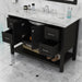 Alya Bath | Wilmington 48" Vanity Espresso with Carrera Marble Top (Free Standing) Alya Bath - Vanities Alya Bath   