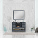 Alya Bath | Wilmington 48" Vanity Gray with Carrera Marble Top (Free Standing) Alya Bath - Vanities Alya Bath   