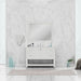 Alya Bath | Wilmington 48" Vanity White with Carrera Marble Top (Free Standing) Alya Bath - Vanities Alya Bath   