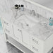 Alya Bath | Wilmington 48" Vanity White with Carrera Marble Top (Free Standing) Alya Bath - Vanities Alya Bath   