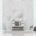 Alya Bath | Wilmington 48" Vanity White with Carrera Marble Top (Free Standing) Alya Bath - Vanities Alya Bath   