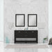 Alya Bath | Wilmington 60" Double Vanity in Espresso with Carrera Marble Top (Free Standing) Alya Bath - Vanities Alya Bath   