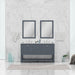 Alya Bath | Wilmington 60" Double Vanity Gray with Carrera Marble Top (Free Standing) Alya Bath - Vanities Alya Bath   