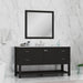 Alya Bath | Wilmington 60" Single Vanity in Espresso with Carrera Marble Top (Free Standing) Alya Bath - Vanities Alya Bath   