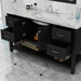 Alya Bath | Wilmington 60" Single Vanity in Espresso with Carrera Marble Top (Free Standing) Alya Bath - Vanities Alya Bath   