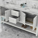 Alya Bath | Wilmington 72" Double Vanity White with Carrera Marble Top (Free Standing) Alya Bath - Vanities Alya Bath   