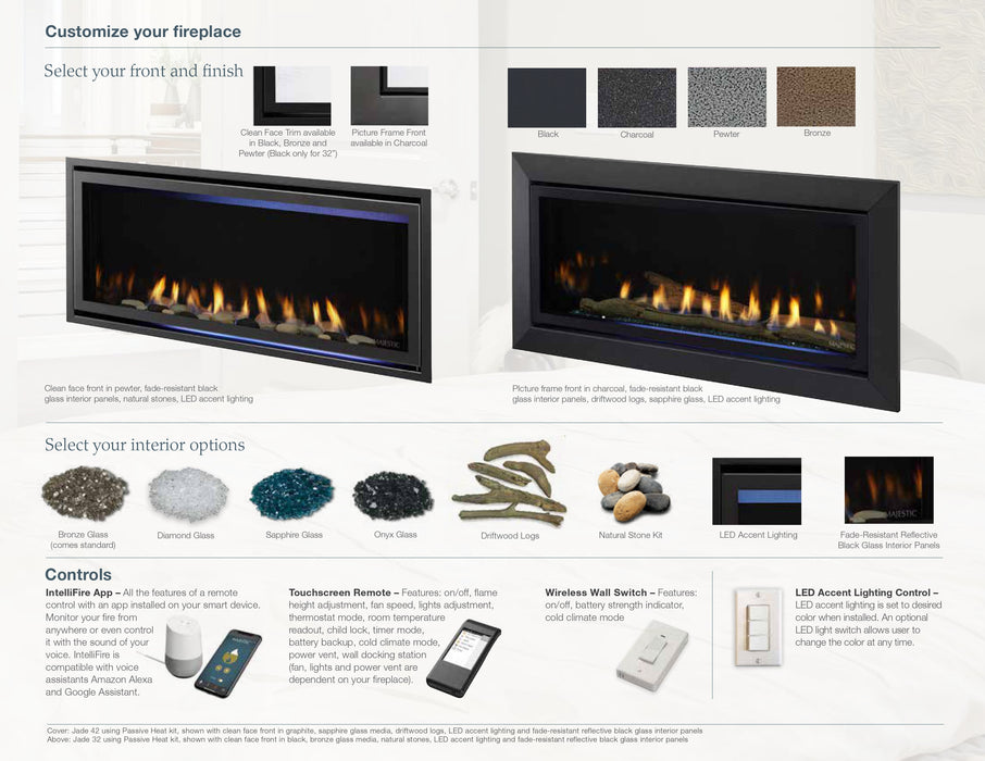 Majestic | Jade 32" Direct Vent Gas Fireplace Majestic - Fireplace Majestic   