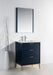 KubeBath | Divani 24'' Gloss Blue Vanity W/ Quartz Counter Top (Back Splash Free) KubeBath - Vanities KubeBath   