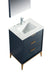 KubeBath | Divani 24'' Gloss Blue Vanity W/ Quartz Counter Top (Back Splash Free) KubeBath - Vanities KubeBath   