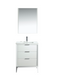 KubeBath | Divani 24'' Gloss White Vanity W/ Quartz Counter Top (Back Splash Free) KubeBath - Vanities KubeBath   