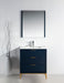 KubeBath | Divani 30'' Gloss Blue Vanity W/ Quartz Counter Top KubeBath - Vanities KubeBath   