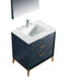 KubeBath | Divani 30'' Gloss Blue Vanity W/ Quartz Counter Top KubeBath - Vanities KubeBath   