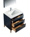 KubeBath | Divani 30'' Gloss Blue Vanity W/ Quartz Counter Top KubeBath - Vanities KubeBath   