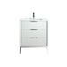 KubeBath | Divani 30'' Gloss White Vanity W/ Quartz Counter Top KubeBath - Vanities KubeBath   