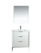 KubeBath | Divani 30'' Gloss White Vanity W/ Quartz Counter Top KubeBath - Vanities KubeBath   