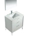 KubeBath | Divani 30'' Gloss White Vanity W/ Quartz Counter Top KubeBath - Vanities KubeBath   