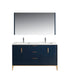 KubeBath | Divani 60'' Gloss Blue Vanity W/ Quartz Counter Top KubeBath - Vanities KubeBath   